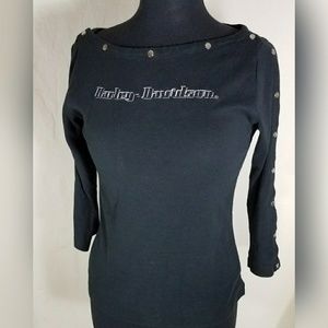 Harley-Davidson Long Sleeve Shirt With Snaps